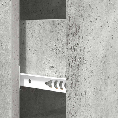 Drawer Cabinet Concrete Grey 33 x 34.5 x 90 cm Engineered Wood