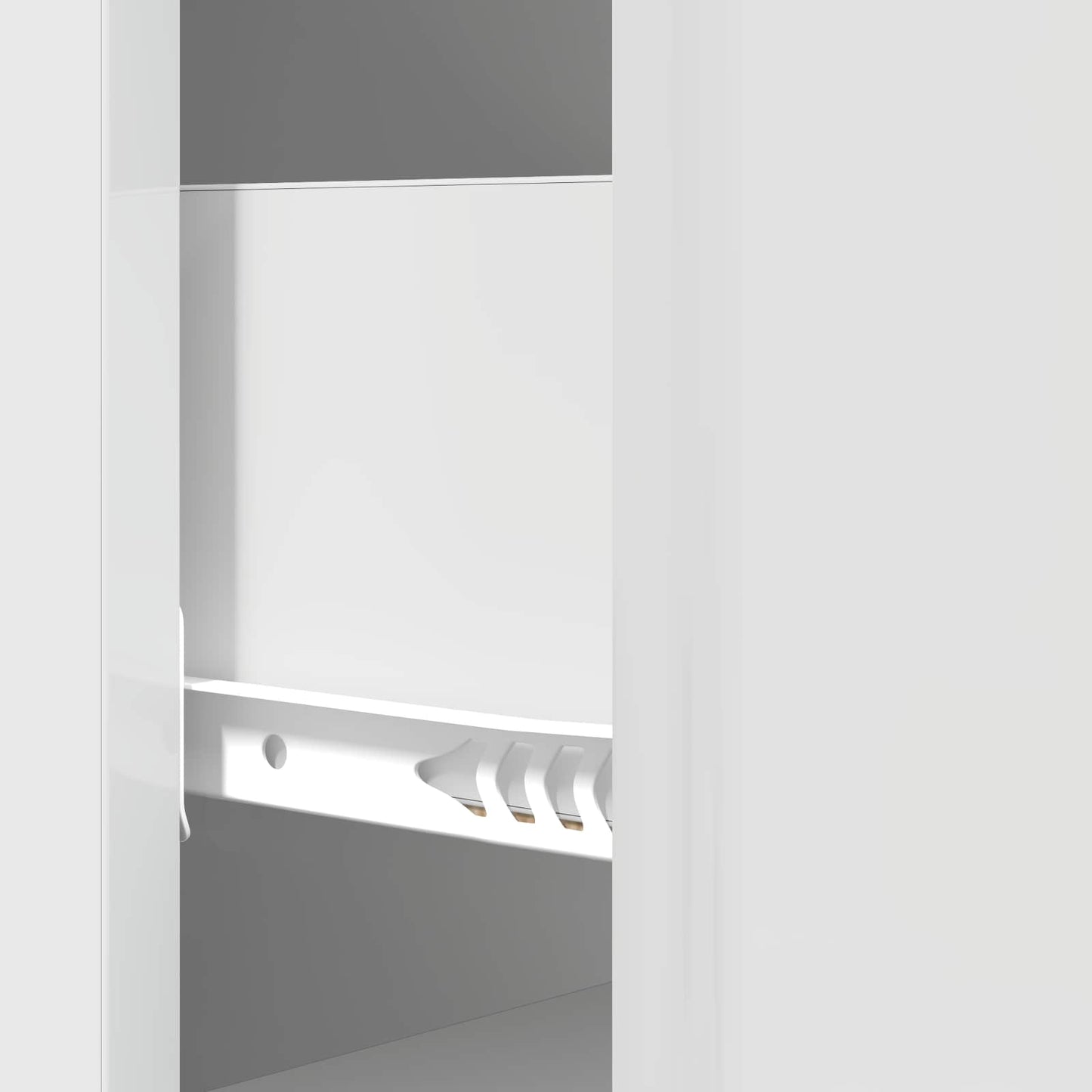 Drawer Cabinet High Gloss White 33 x 34.5 x 90 cm