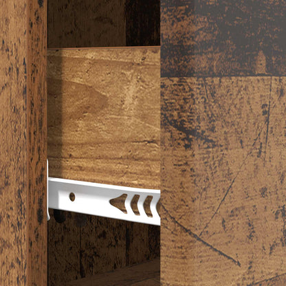 Drawer Cabinet Old Wood 33 x 34.5 x 90 cm Engineered Wood