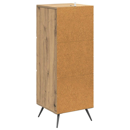 Drawer Cabinet Artisan Oak 33 x 34.5 x 90 cm Engineered Wood
