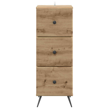 Drawer Cabinet Artisan Oak 33 x 34.5 x 90 cm Engineered Wood