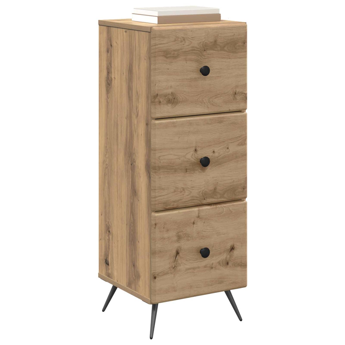 Drawer Cabinet Artisan Oak 33 x 34.5 x 90 cm Engineered Wood