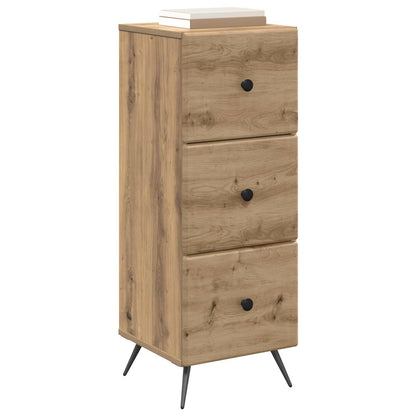 Drawer Cabinet Artisan Oak 33 x 34.5 x 90 cm Engineered Wood