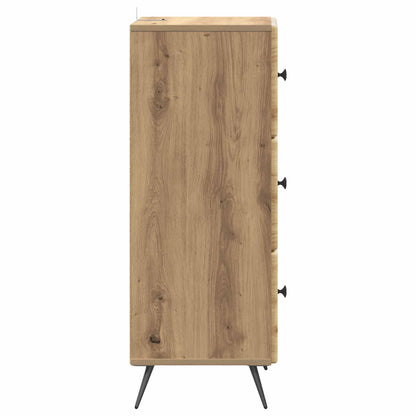 Drawer Cabinet Artisan Oak 33 x 34.5 x 90 cm Engineered Wood