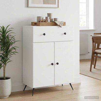 Sideboard White 66 x 34.5 x 90 cm Engineered Wood