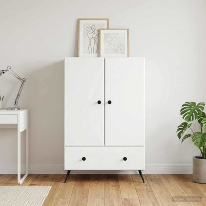 Sideboard White 66 x 34.5 x 95 cm Engineered Wood