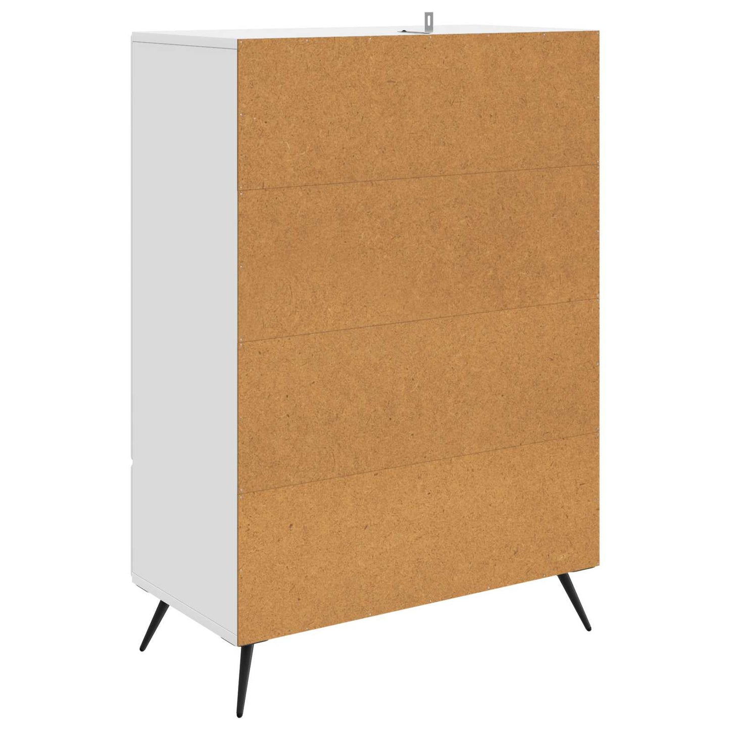 Sideboard White 66 x 34.5 x 95 cm Engineered Wood