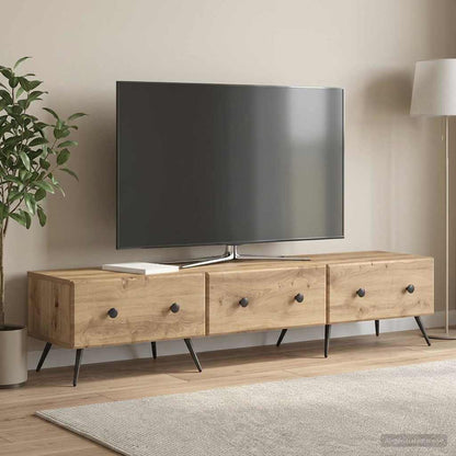 TV Cabinet 147 x 34.5 x 30 cm Artisan Oak Engineered Wood