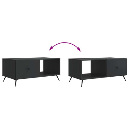 Coffee Table Black 90 x 50 x 40 cm Engineered Wood