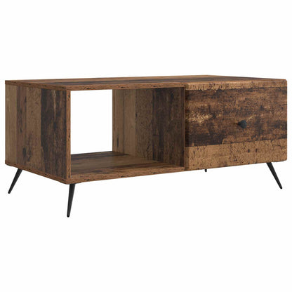 Coffee Table Old Wood 90 x 50 x 40 cm Engineered Wood