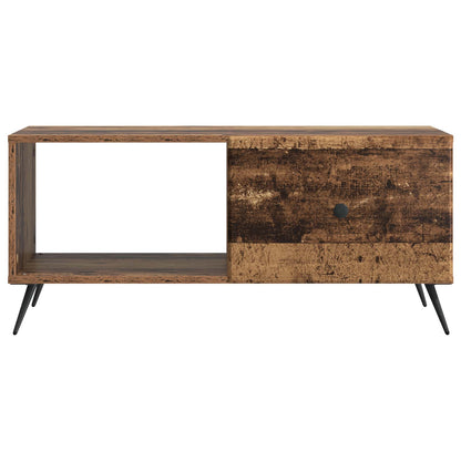 Coffee Table Old Wood 90 x 50 x 40 cm Engineered Wood