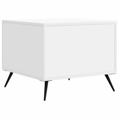 Coffee Table with Drawer White 49 x 50 x 40 cm Engineered Wood