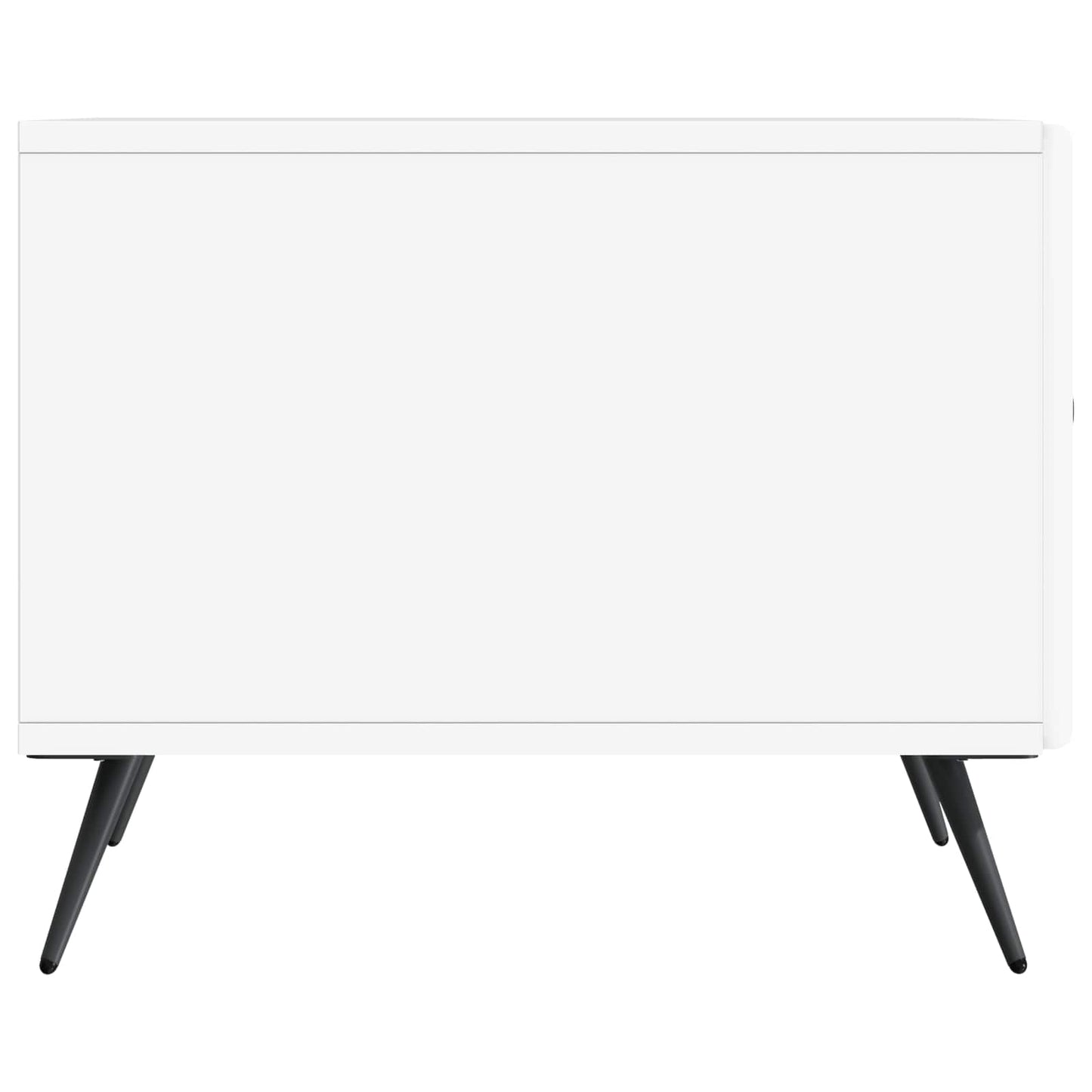Coffee Table with Drawer White 49 x 50 x 40 cm Engineered Wood
