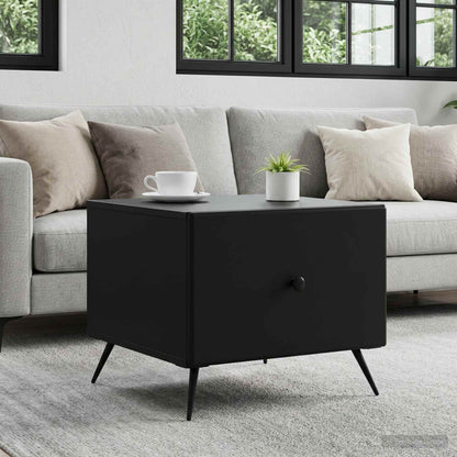 Coffee Table Black 49 x 50 x 40 cm Engineered Wood