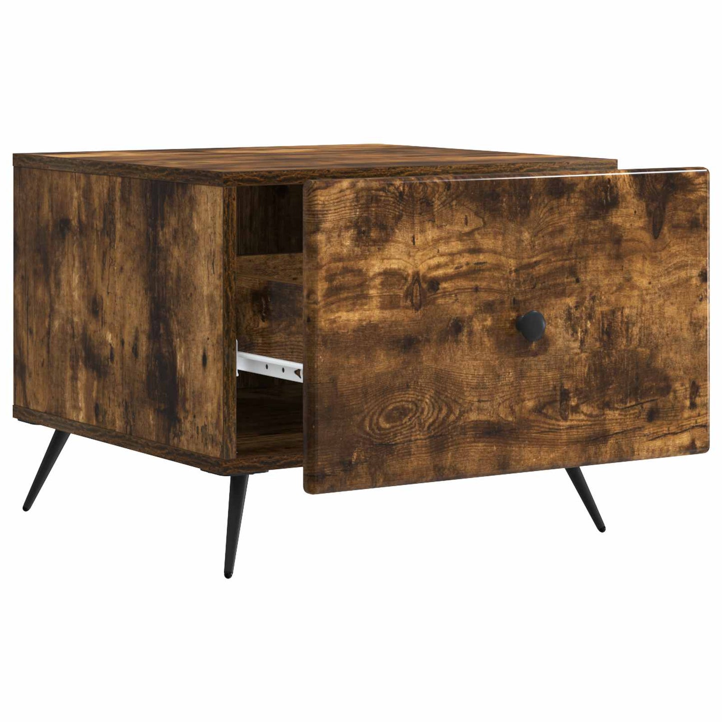 Coffee Table Smoked Oak 49 x 50 x 40 cm Engineered Wood