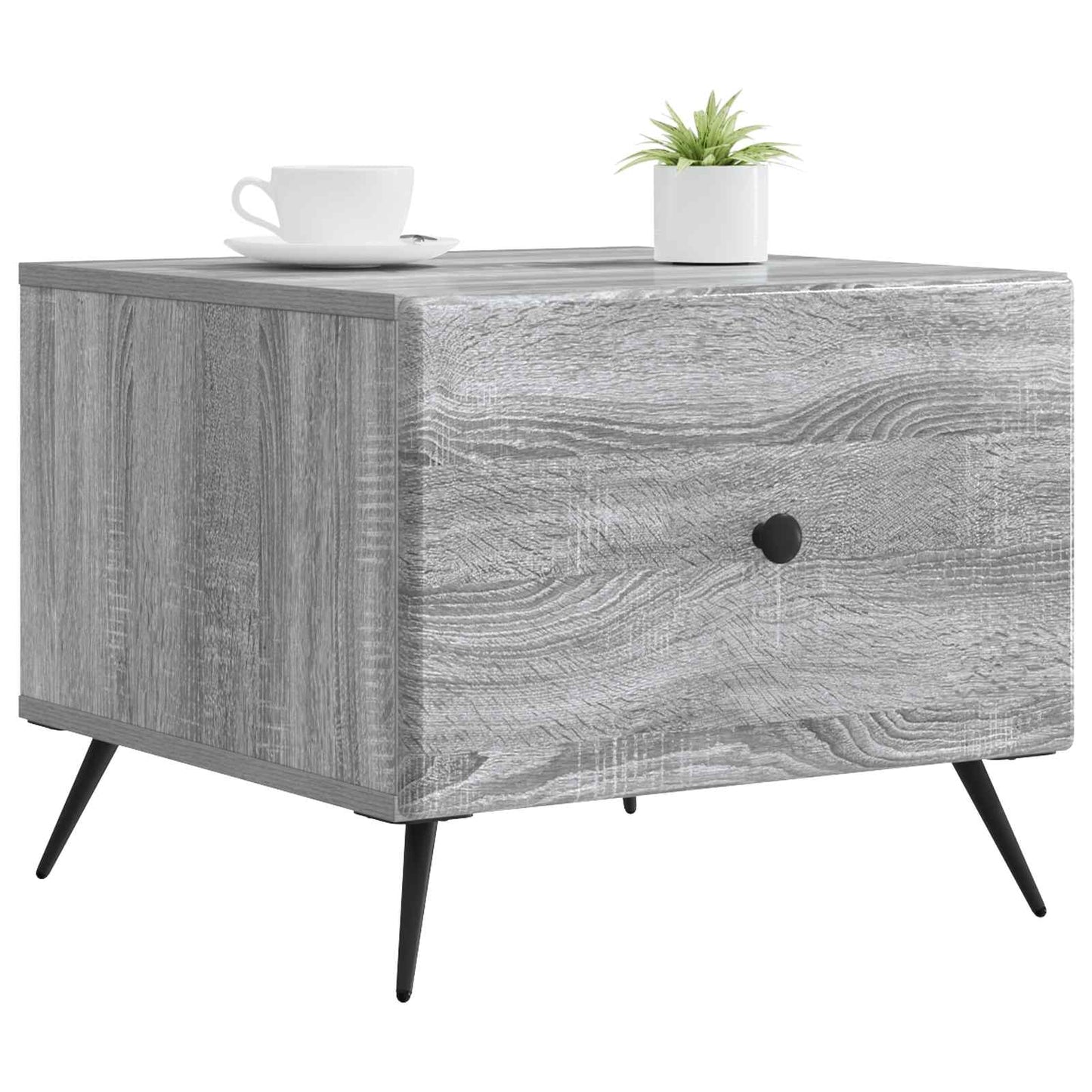 Coffee Table Grey Sonoma 49 x 50 x 40 cm Engineered Wood