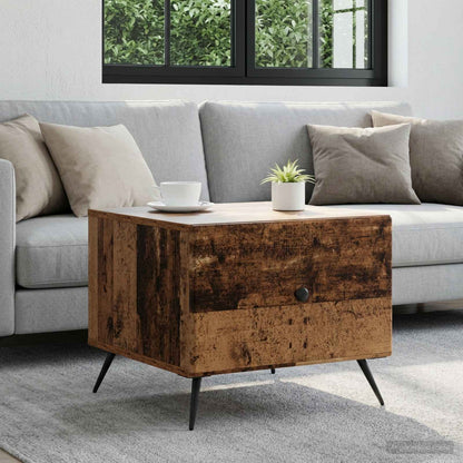 Coffee Table Old Wood 49 x 50 x 40 cm Engineered Wood