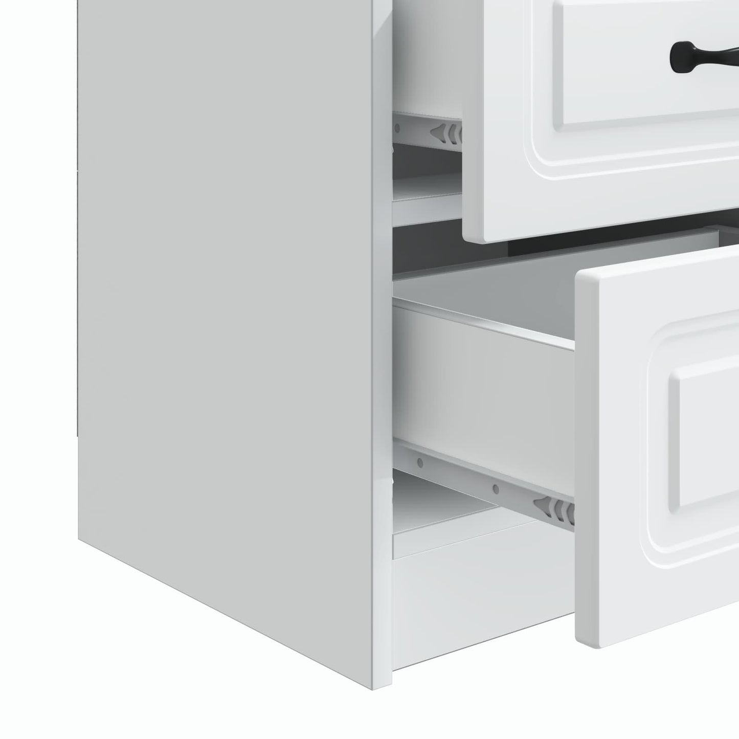Bedside Cabinet 2 pcs White 43 x 34.5 x 44.5 cm Engineered Wood