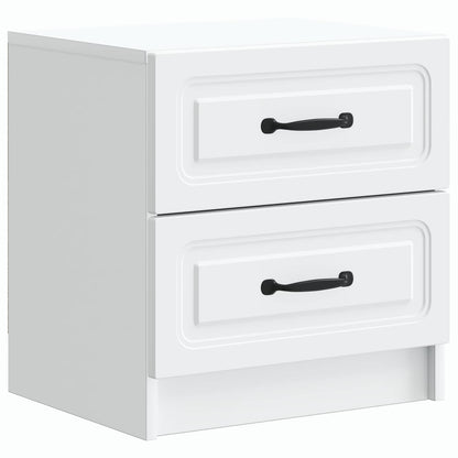 Bedside Cabinet 2 pcs White 43 x 34.5 x 44.5 cm Engineered Wood