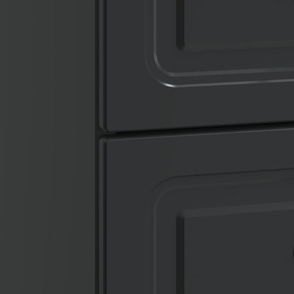 Bedside Cabinet Black 43 x 34.5 x 44.5 cm Engineered Wood