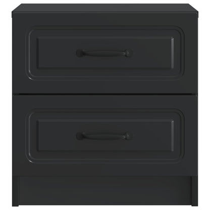 Bedside Cabinet Black 43 x 34.5 x 44.5 cm Engineered Wood