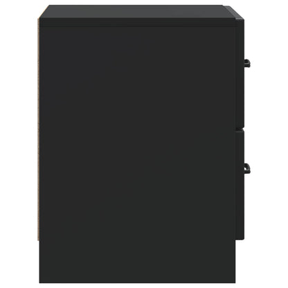 Bedside Cabinet Black 43 x 34.5 x 44.5 cm Engineered Wood