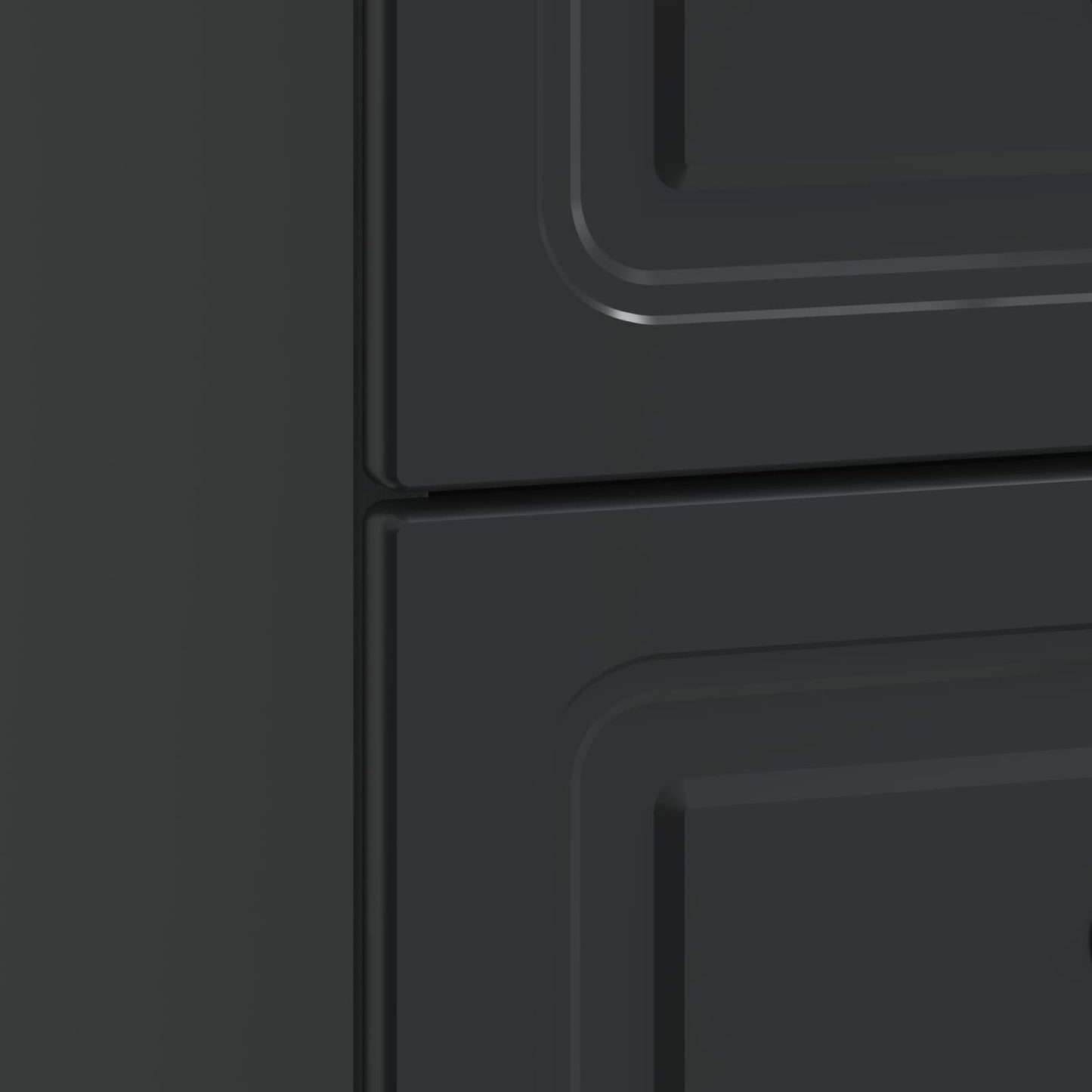 Bedside Cabinet 2 pcs Black 43 x 34.5 x 44.5 cm Engineered Wood