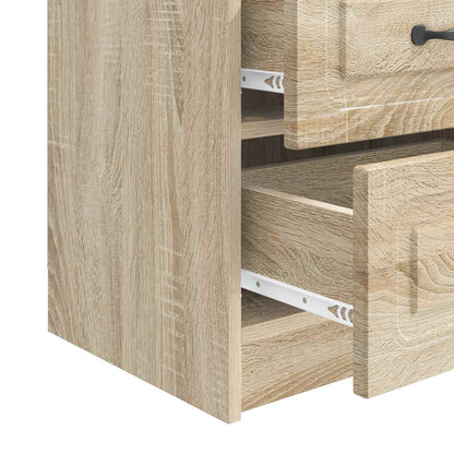 Bedside Cabinet 2 pcs Sonoma Oak 43 x 34.5 x 44.5 cm