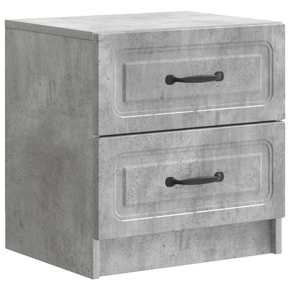 Bedside Cabinet with Drawer Concrete Grey 43 x 34.5 x 44.5 cm