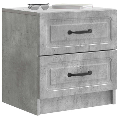 Bedside Cabinet with Drawer Concrete Grey 43 x 34.5 x 44.5 cm