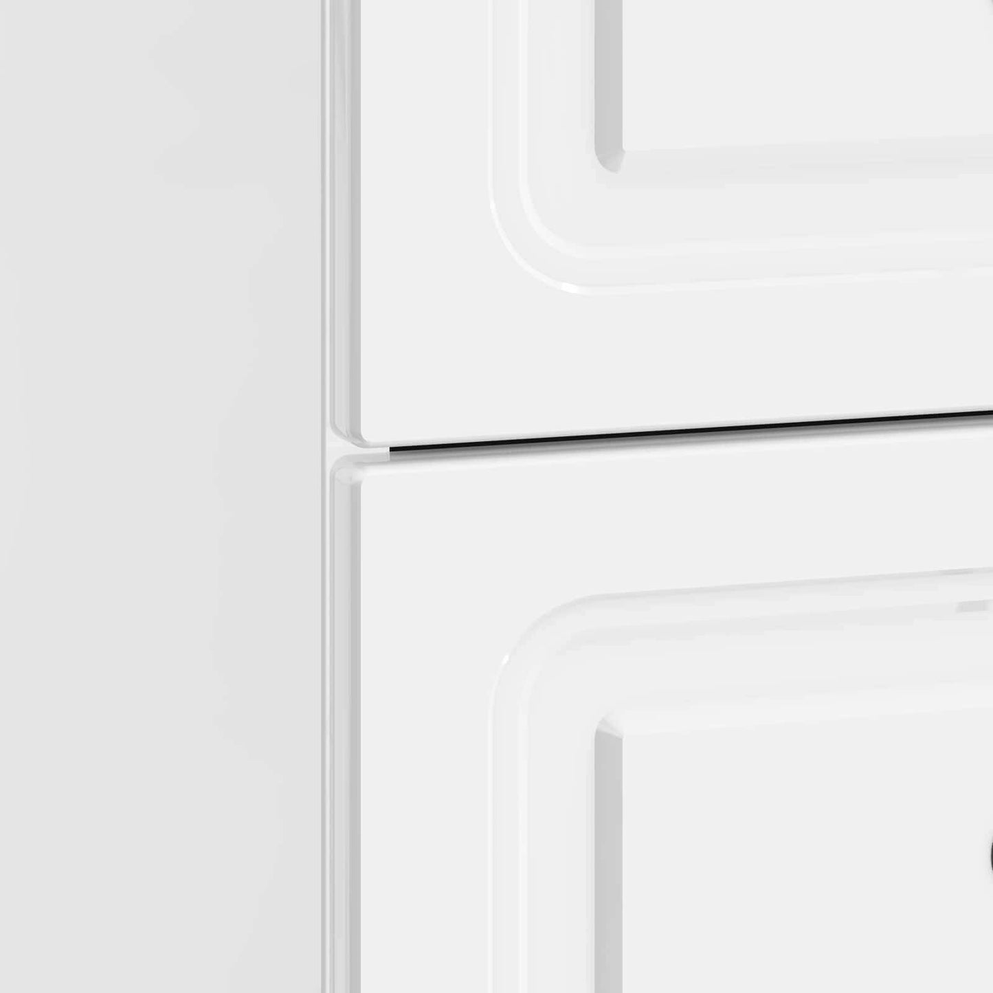 Bedside Cabinet High Gloss White 43 x 34.5 x 44.5 cm