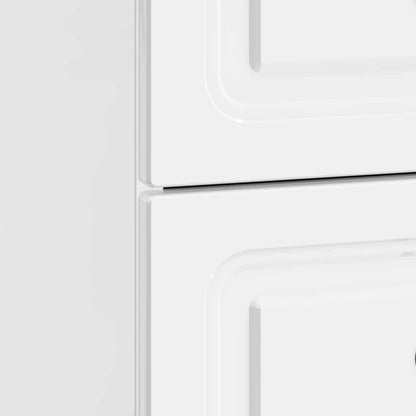 Bedside Cabinet 2 pcs High Gloss White 43 x 34.5 x 44.5 cm
