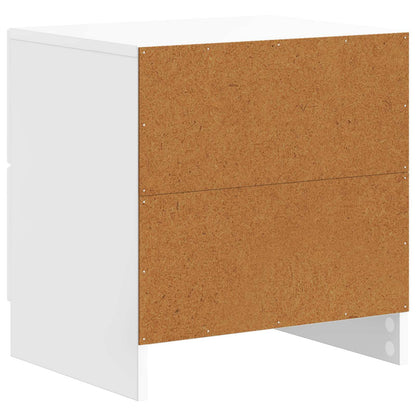 Bedside Cabinet 2 pcs High Gloss White 43 x 34.5 x 44.5 cm