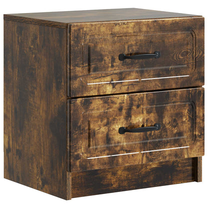 Bedside Cabinet Smoked Oak 43 x 34.5 x 44.5 cm Engineered Wood