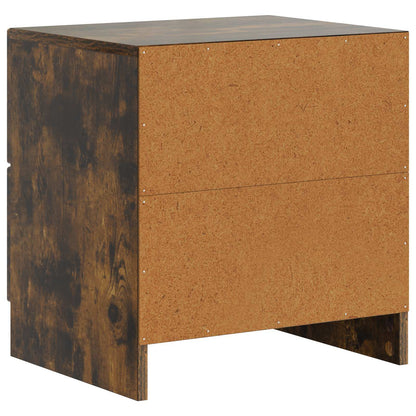 Bedside Cabinet Smoked Oak 43 x 34.5 x 44.5 cm Engineered Wood