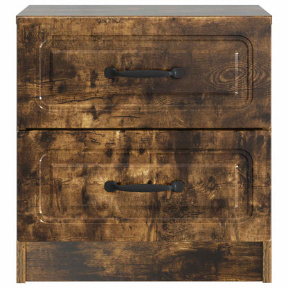 Bedside Cabinet Smoked Oak 43 x 34.5 x 44.5 cm Engineered Wood