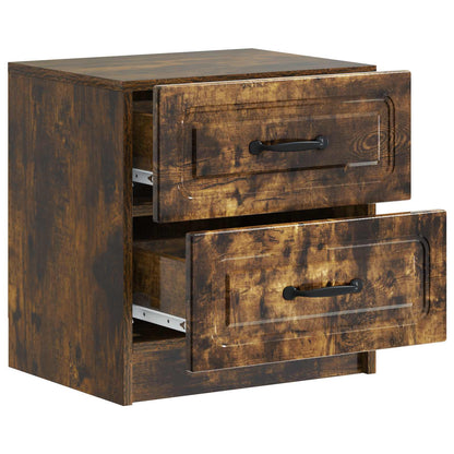Bedside Cabinet 2 pcs Smoked Oak 43 x 34.5 x 44.5 cm