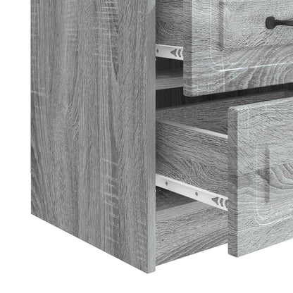 Bedside Cabinet Grey Sonoma 43 x 34.5 x 44.5 cm Engineered Wood