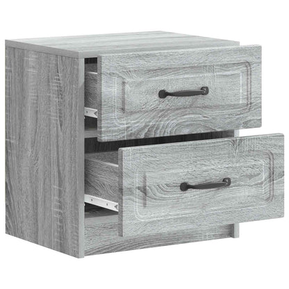 Bedside Cabinet 2 pcs Grey Sonoma 43 x 34.5 x 44.5 cm