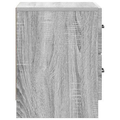 Bedside Cabinet 2 pcs Grey Sonoma 43 x 34.5 x 44.5 cm