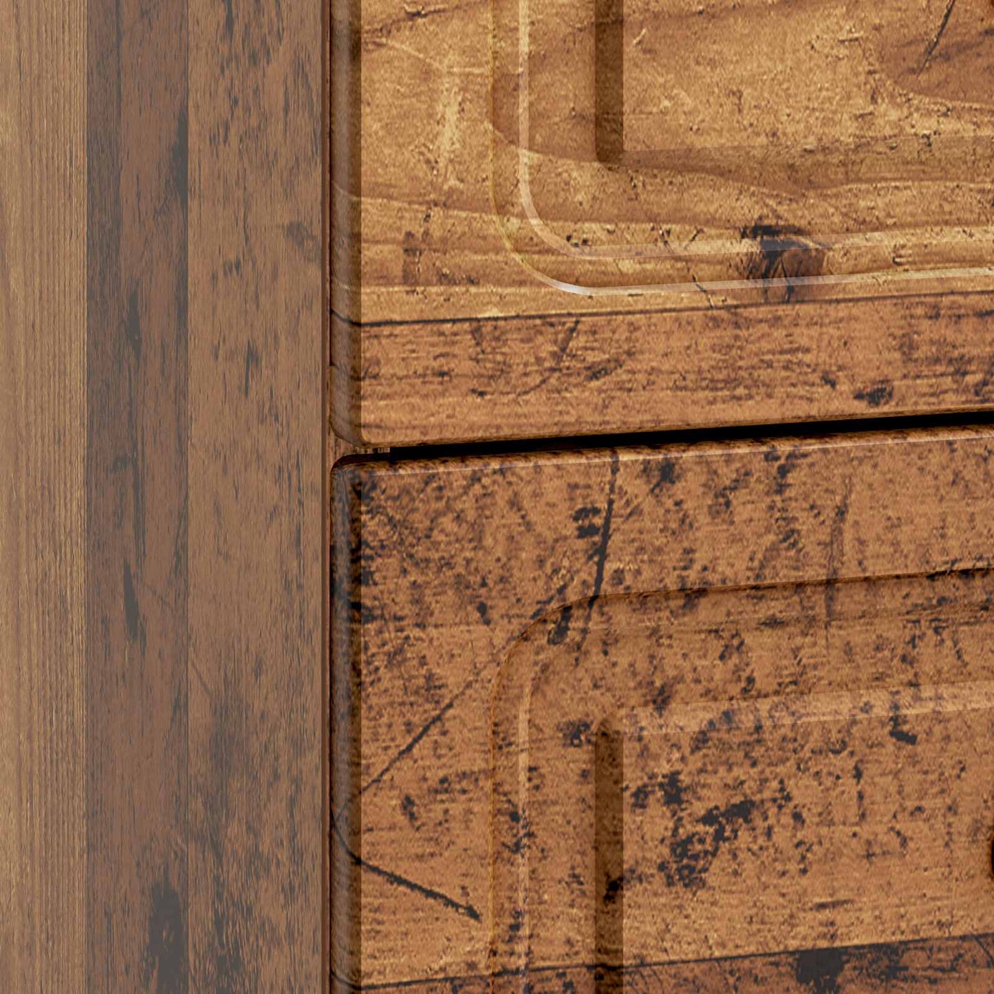 Bedside Cabinet Old Wood 43 x 34.5 x 44.5 cm Engineered Wood