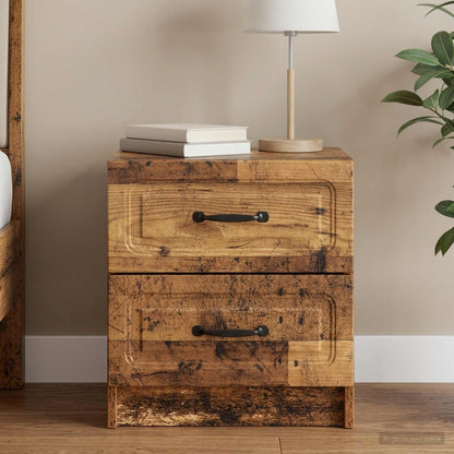 Bedside Cabinet Old Wood 43 x 34.5 x 44.5 cm Engineered Wood