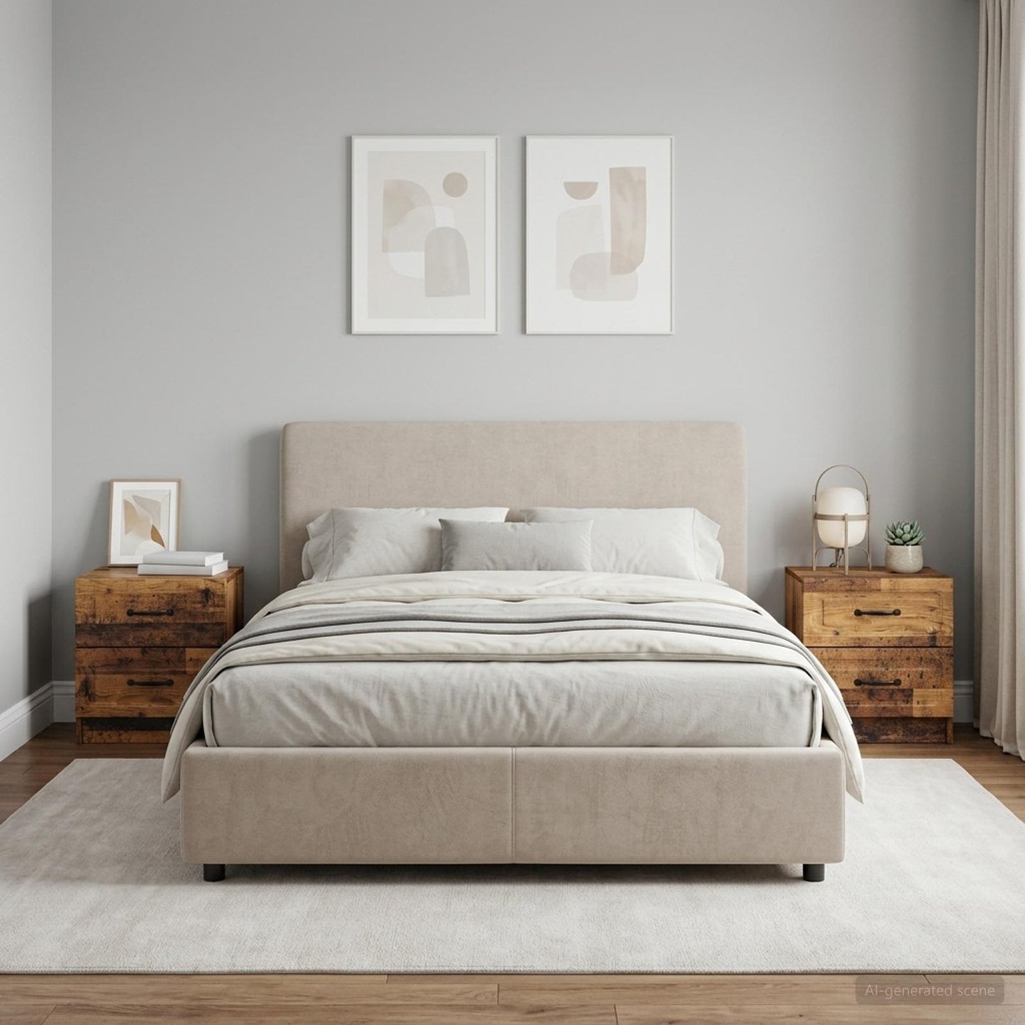 Bedside Cabinet 2 pcs Old Wood 43 x 34.5 x 44.5 cm