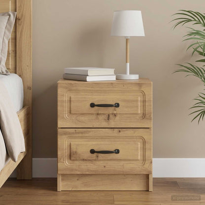 Bedside Cabinet Artisan Oak 43 x 34.5 x 44.5 cm Engineered Wood