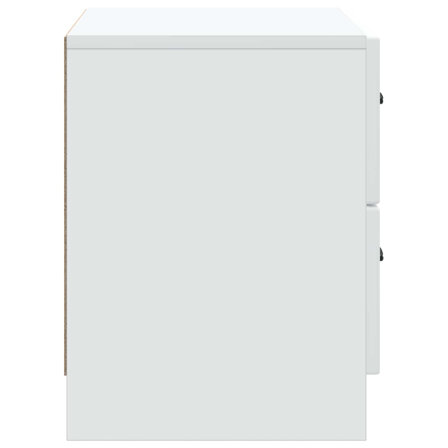 Bedside Cabinet White 62 x 34.5 x 44.5 cm Engineered Wood