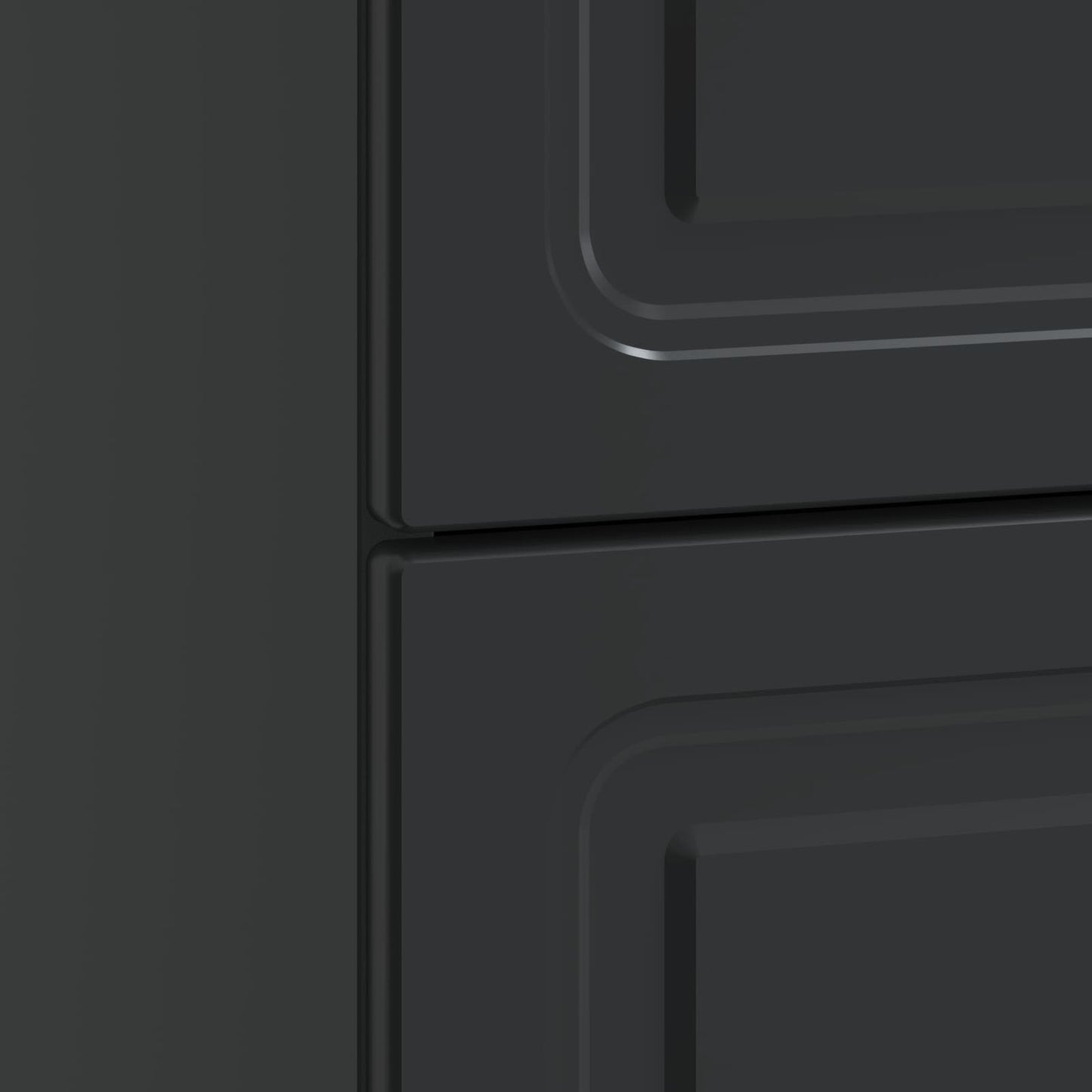 Bedside Cabinet Black 62 x 34.5 x 44.5 cm Engineered Wood