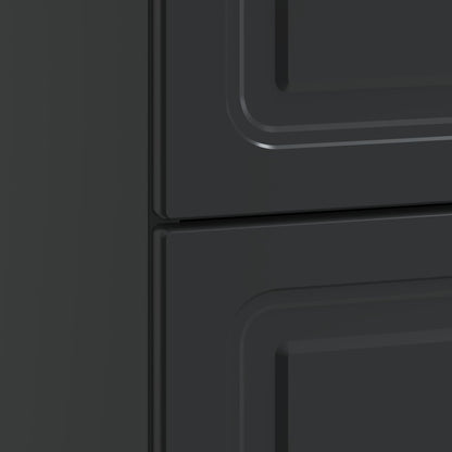 Bedside Cabinet Black 62 x 34.5 x 44.5 cm Engineered Wood