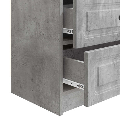 Bedside Cabinet Concrete Grey 62 x 34.5 x 44.5 cm
