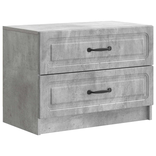 Bedside Cabinet Concrete Grey 62 x 34.5 x 44.5 cm