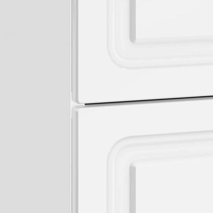 Bedside Cabinet High Gloss White 62 x 34.5 x 44.5 cm